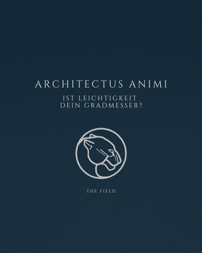 Architectus Animi Podcast Folge 008 Ist Leichtigkeit dein Gradmesser – Beitragsbild The Field über Widerstand, Wachstum und echte innere Freiheit